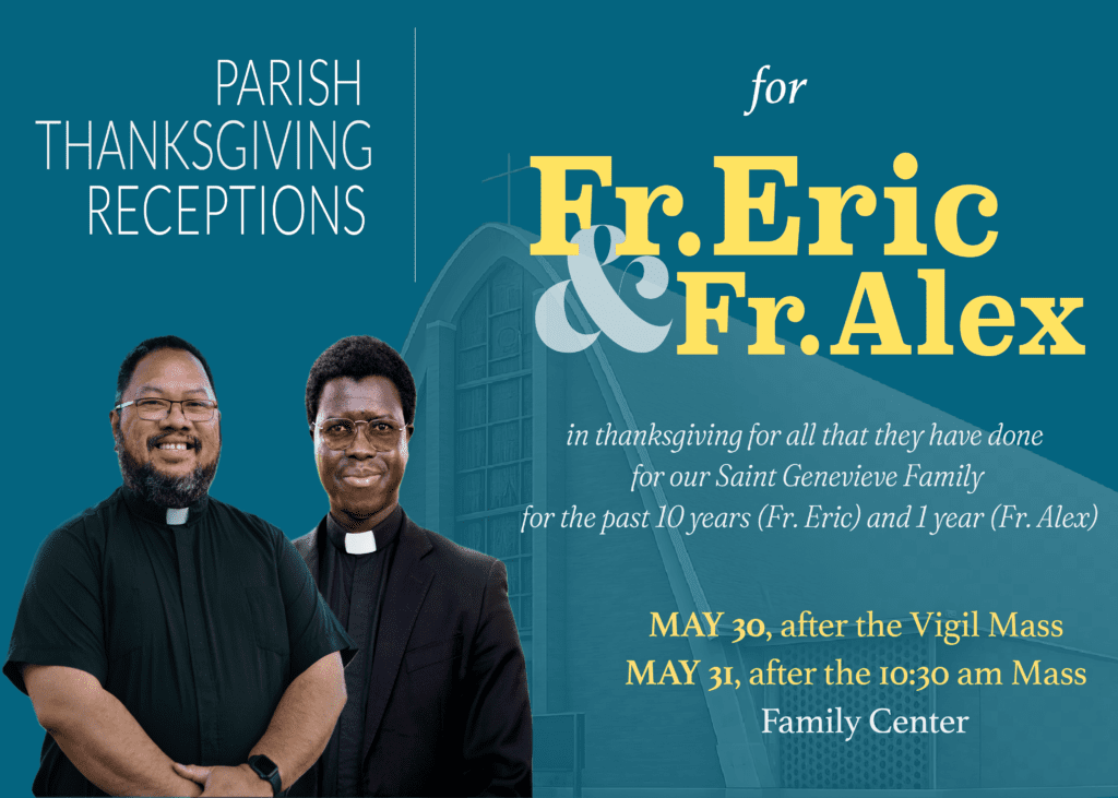 Farewell Masses-Receptions/Fr. Eric & Fr. Alex